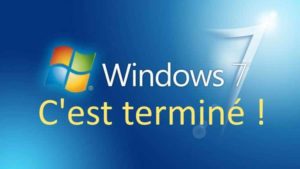 Fin de vie de Windows 7 le 14/01/2020